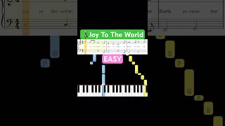 Joy To The World 🎄 EASY Piano Tutorial with Sheet Music  piano pianotutorial christmascarols [upl. by Oran]