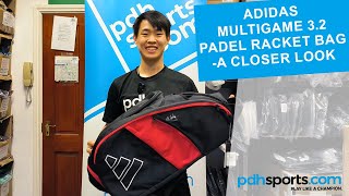 Adidas Multigame 32 Padel Racketbag review by pdhsportscom [upl. by Schober]