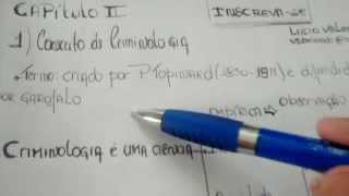 Criminologia conceito Objeto Método Aula 11 [upl. by Eras996]