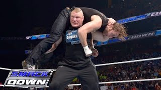 Brock Lesnar Dean Ambrose and The Wyatt Family all go to war SmackDown March 24 2016 [upl. by Keri]