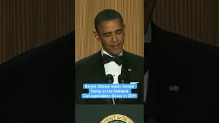 Barack Obama roasts Donald Trump at the White House correspondents dinner 2011 [upl. by Nnyluqcaj448]