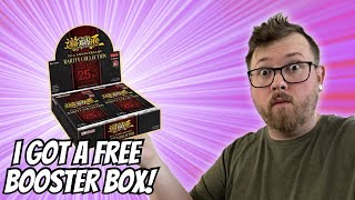 I Got A YuGiOh 25th Anniversary Rarity Collection Box For Free  Booster Box Opening [upl. by Pagas]