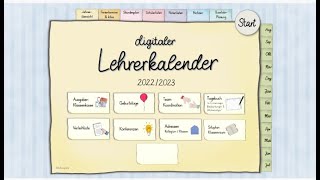 Digitaler Lehrerkalender  eine kurzer Einblick in die papierlose Unterrichtsorganisation [upl. by Enitnelav]