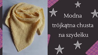 Modna trójkątna chusta na szydełku [upl. by Nylia]