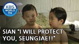 SIAN quotI will protect you from water ghosts SEUNGJAEquotThe Return of Superman20180527 [upl. by Ydnew594]