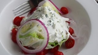 Blue Cheese Dressing  How to Make the Best Creamy Blue Cheese Dressing [upl. by Euqinor]