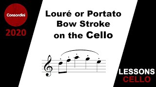 Louré or Portato Bow Stroke on the Cello [upl. by Cammie]