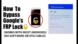 How to Bypass the Google FRP lock WITHOUT SOFTWARE OR OTG CABLE [upl. by Kaya412]