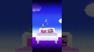 Gnomes are coming at night gnome mario mariognomes pixelart supermarioanimation shorts [upl. by Delora]