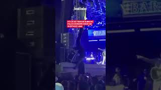 FÃ DE GUSTTAVO LIMA TENTA INVADIR PALCO MAS DESPENCA DE ESTRUTURA EM SHOW [upl. by Saiasi640]