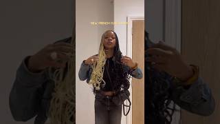 🌟 How to style new French curl box braids hairstyle boxbraidstyles smallbraids boxbraids [upl. by Dillon]