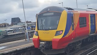 trains at Queens Town Road and Clapham Junction 5124 [upl. by Parrnell]