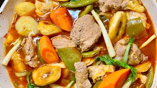 Pork Pochero  Pochero Recipe  Pocherong Baboy [upl. by Anitsahs]