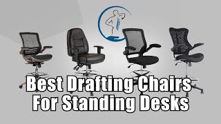 Best Drafting Chairs for Standing Desks  Office Factor  Modway Veer  Flash Furniture  Harwick [upl. by Nosirb]