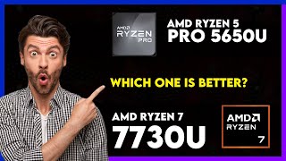 AMD Ryzen 5 Pro 5650U vs AMD Ryzen 7 7730U Comparison [upl. by Asserat]