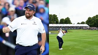 Shane Lowry Birdies Last 4 holes to Make Cut at Horizon Irish Open [upl. by Ecnerewal222]