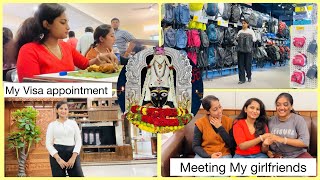 Meeting My Friends before they Leave India 🇮🇳Visa Appointment 📅SPURTHI VLOGS [upl. by Nhabois]