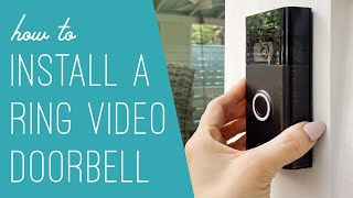 How To Install A Ring Video Doorbell [upl. by Lamb]