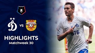 Highlights Dynamo vs Arsenal 33  RPL 201819 [upl. by Radmen]