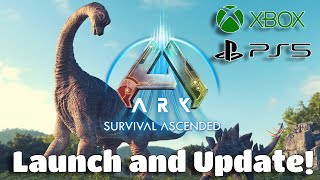 ARK Survival Ascended Xbox Launch  PS5 Release Update Sony and Mods [upl. by Ahsaei]