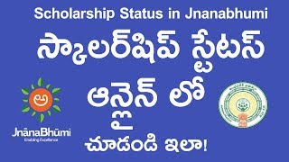 How to check student scholarship status Online in Jnanabhumi Andhra Pradesh [upl. by Falcone]