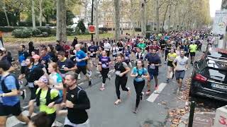 Marathon des Géants  Toulouse 2024 Départ SemiMarathon  Start 78 [upl. by Yeltsew]