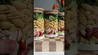 Protein pasta salad recipe on IG healthyfood pasta recipe [upl. by Joela]