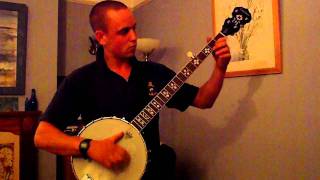 Cripple Creek in Clawhammer banjo fCFCD tuning [upl. by Ailel]