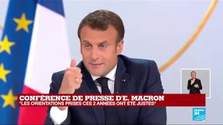 quotLes orientations prises durant ces 2 dernières années ont été justesquot  Emmanuel Macron [upl. by Goldsworthy]