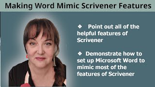 How to Set up Word to Mimic the Features of Scrivener  How Scrivener can help new authors [upl. by Lanti]