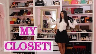 My Closet Tour  Louis Vuitton Hermes Chanel  Gucci  Ericas Girly World [upl. by Amoeji]