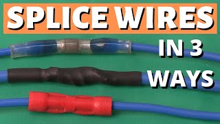 How to splice wires  how to solder how to crimp wire connectors [upl. by Rather265]