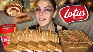 BISCOFF BLONDIE CAKE COOKIES AND BISCOFF BUTTER MUKBANG Vegan No Talking [upl. by Sugirdor]