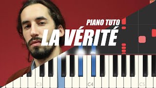 Lomepal  La vérité Easy Piano Tutorial [upl. by Ahsiaa744]