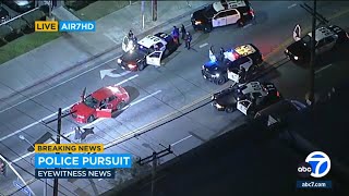 FULL CHASE Police chase Dodge Challenger on Los Angeles streets [upl. by Pelletier]