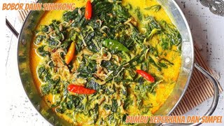 BOBOR DAUN SINGKONG BUMBU SEDERHANA DAN SIMPEL [upl. by Aillemac]