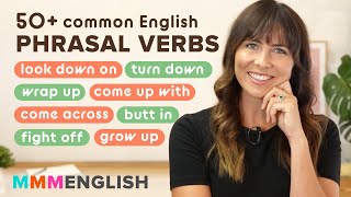 50 COMMON ENGLISH PHRASAL VERBS with workbook [upl. by Debera199]