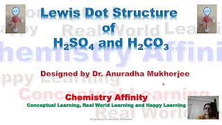 Tutorial Video How to draw Lewis Dot structure of H2SO4 and H2CO3 [upl. by Suhpesoj144]