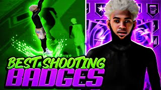 BEST PLAYMAKING SHOT CREATOR SHOOTING BADGES NBA 2K21 CURRENT GEN BEST BADGE SETUP UNLIMITED GREENS [upl. by Trixi880]