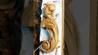 Woodcarving tutorial for beginnerswoodcraft asmr Wooden art and craft at homeshorts carving [upl. by Nakah]