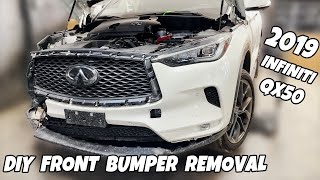 DIY 2019  2020 Infiniti QX50 Front Bumper RemovalTakeout  Any Bumper Takeout [upl. by Richela998]