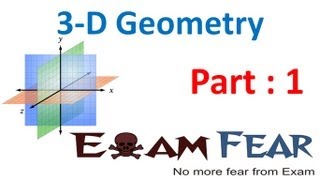 Maths 3 Dimensional Geometry part 1 Introduction CBSE class 12 Mathematics XII [upl. by Neyrb901]