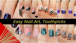 NAIL ART COMPILATION 5  Using A TOOTHPICK FOR NAIL ART  Nail Palette TV [upl. by Ellon816]