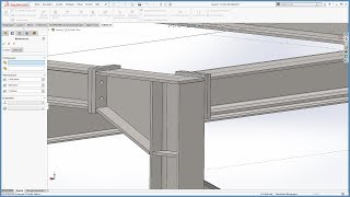 Structural Steel Design with SOLIDWORKS  SolidSteel parametric  Product Video v10 [upl. by Aniad358]