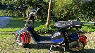 Amortecedor de CG 150 na scooter X16 3000W [upl. by Ahsenom146]