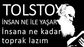 quotİnsan ne ile yaşarquot bölüm quotİnsana ne kadar toprak lazımquot Tolstoy sesli kitap okuyan Akın ALTAN [upl. by Treacy]