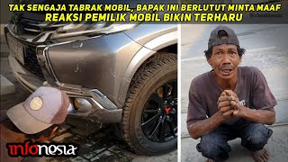 BIKIN NANGIS Sujud Minta Maaf Karena Motornya Tabrak Mobil Pajero Respon Pemilik Mobil Tuai Pujian [upl. by Marlin]