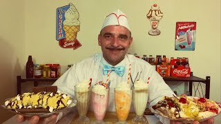 ASMR 1950s Ice Cream Parlor🍦🍧🥤 Soda J3rk Role Play [upl. by Ahsemaj977]