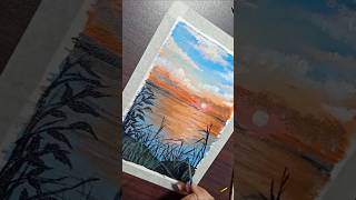 Impressionism Dream 🌇 sunset nature art creative artoftheday trending trendingshorts [upl. by Fonseca]