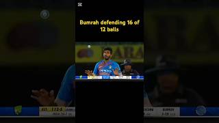 Australia need 16 of 12 balls Bumrah bowling trendingshorts cricket indvsbanhighlights health [upl. by Sasha]